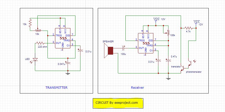 Motion detector circuit Diagram