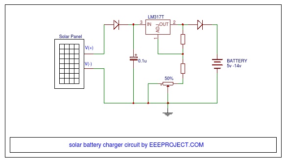 solar battery charger circuit