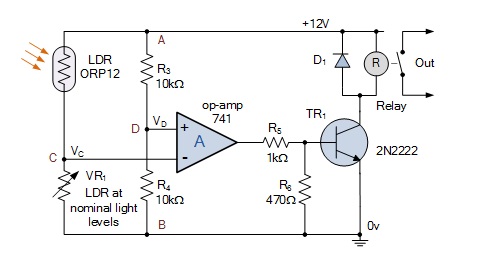 Role of bridge circuit in Light Detectors