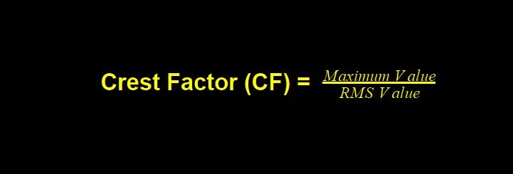 Crest factor of AC Voltage in AC Circuit
