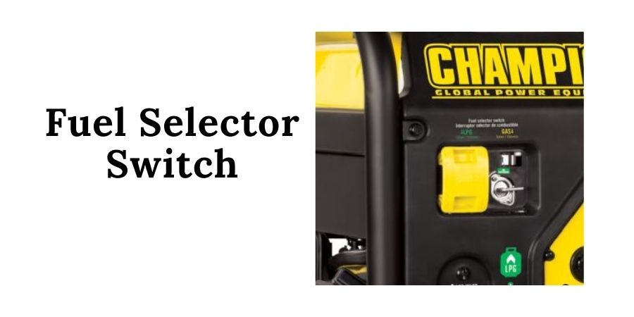 Champion power equipment's patented fuel selector switch lets you switch between fuel sources