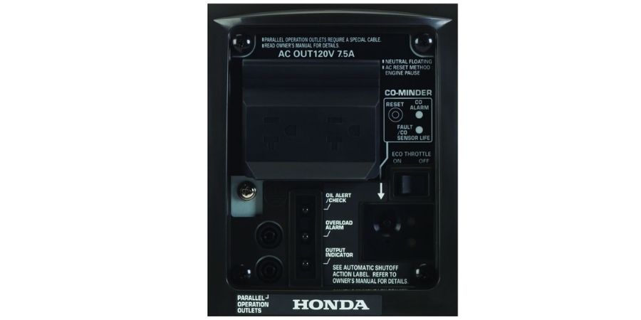 honda Eu1000i Control Panel for Honda EU1000i review